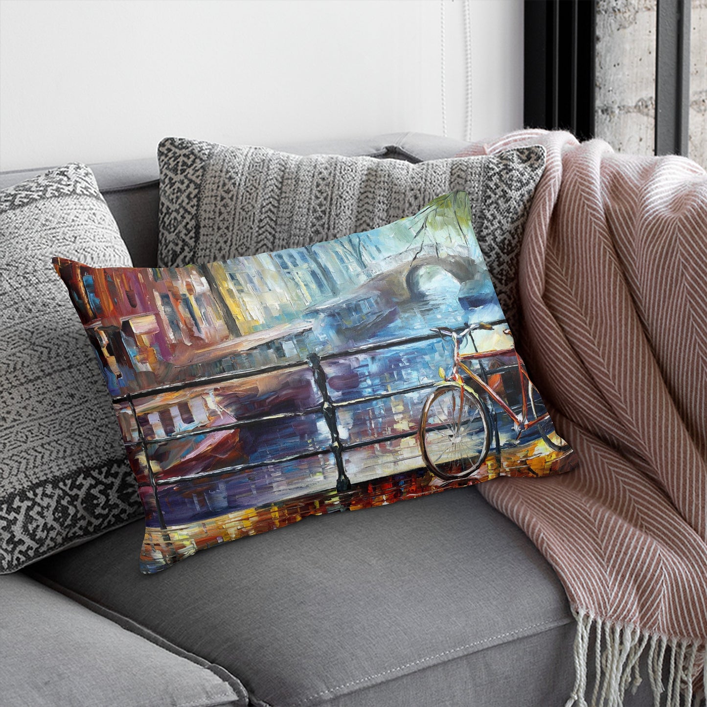 Double Side Printing Rectangular Pillow Cover