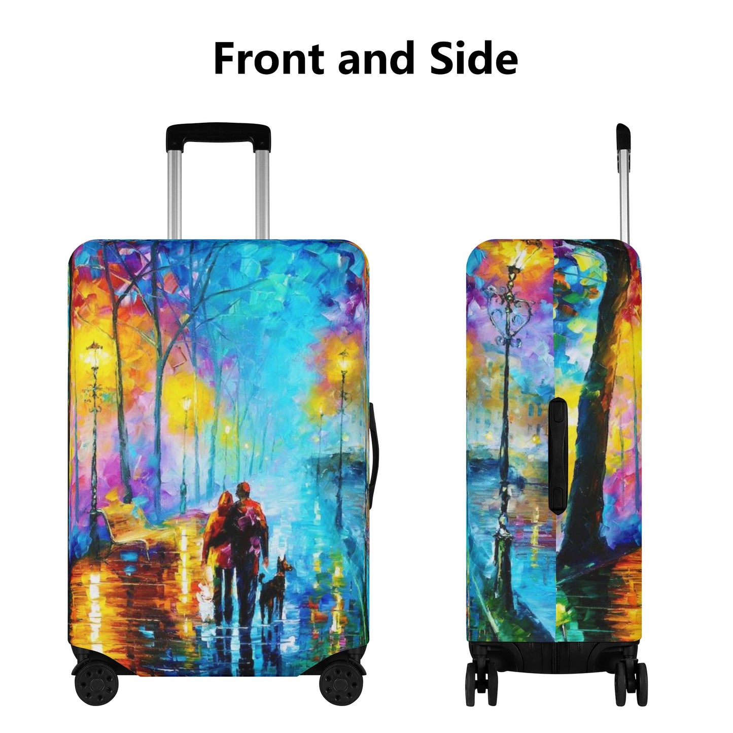 Polyester Luggage Cover Afremov MELODY OF THE NIGHT
