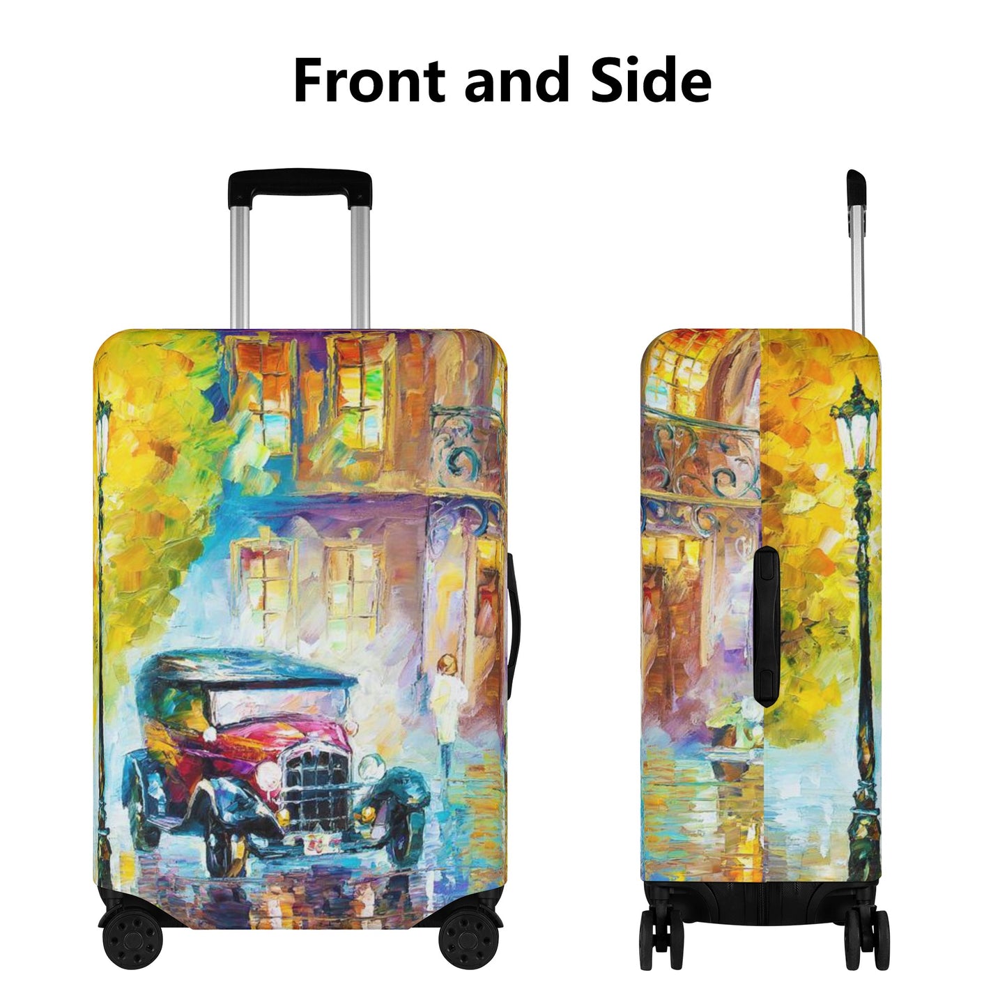 Polyester Luggage Cover Afremov LOS ANGELES 1930