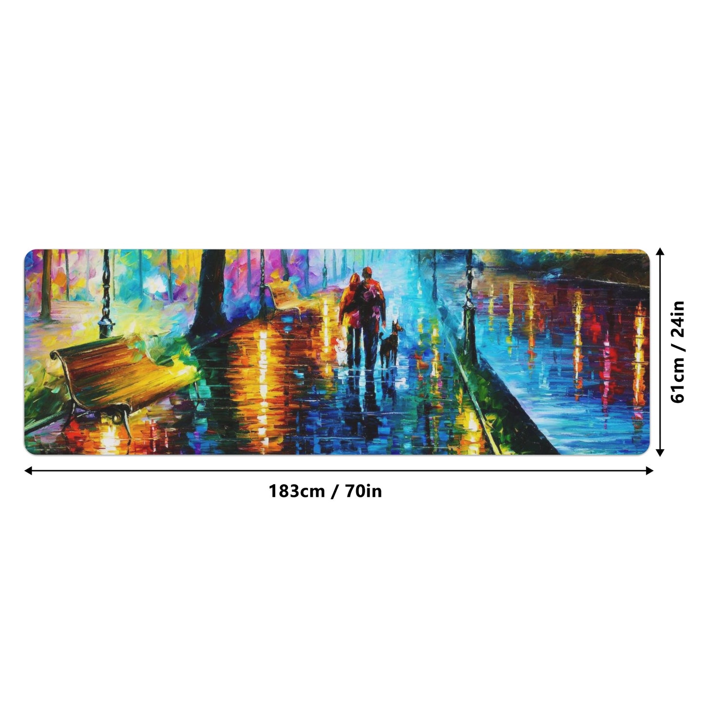 Rubber Yoga Mat Afremov MELODY OF THE NIGHT