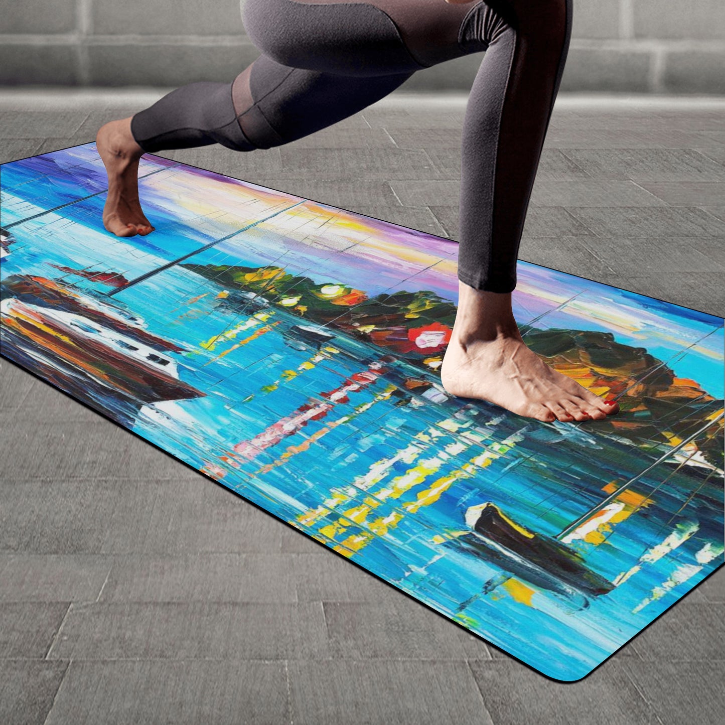 Rubber Yoga Mat MYSTERY OF THE NIGHT SKY