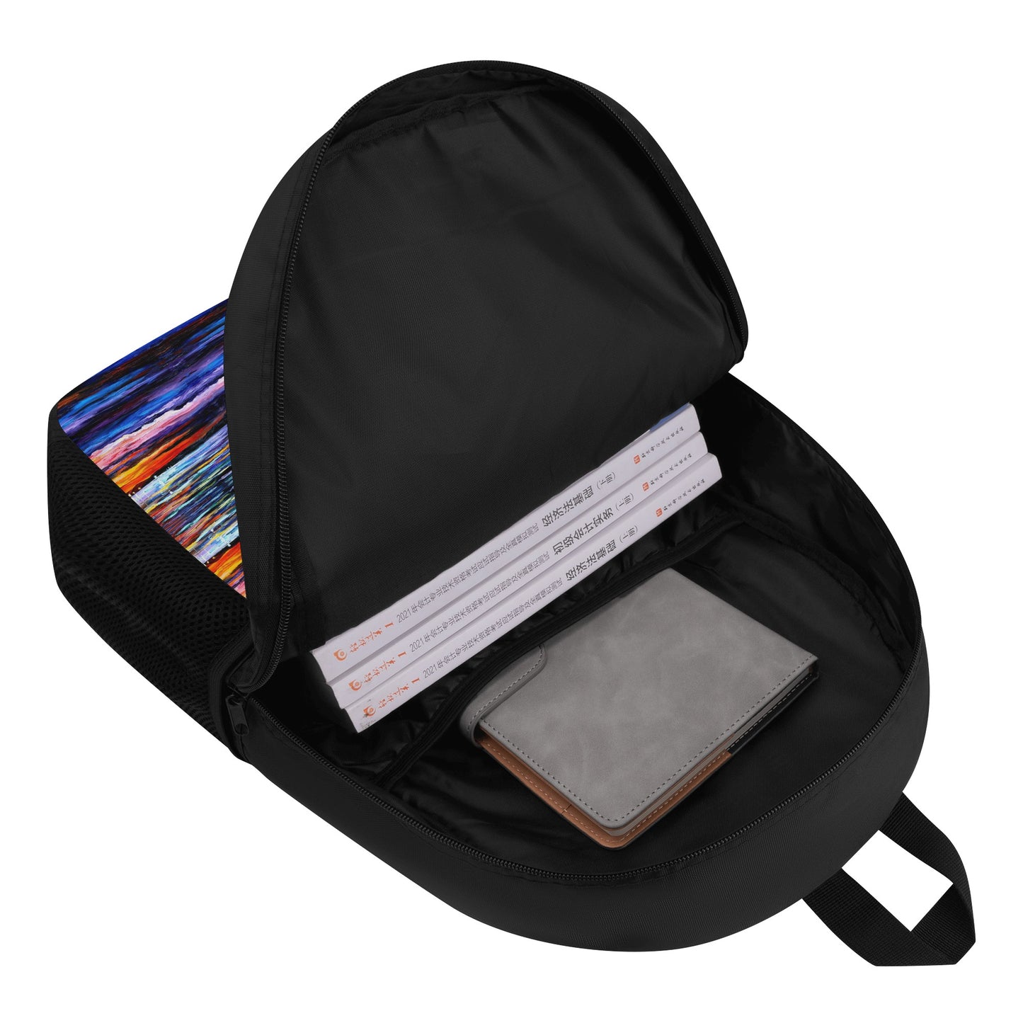 17 Inch Laptop Backpack Afremov NIGHT SEA