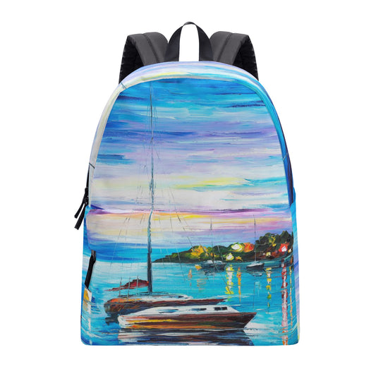 All Over Print Cotton Backpack Afremov MYSTERY OF THE NIGHT SKY