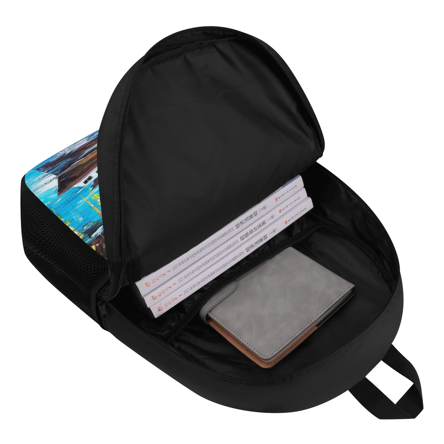 17 Inch Laptop Backpack Afremov MYSTERY OF THE NIGHT SKY