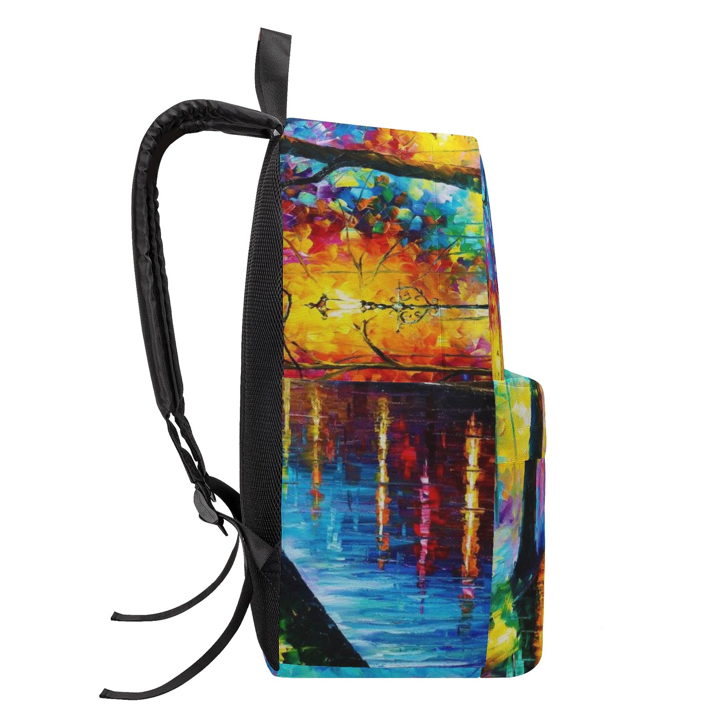All Over Print Cotton Backpack Afremov MELODY OF THE NIGHT