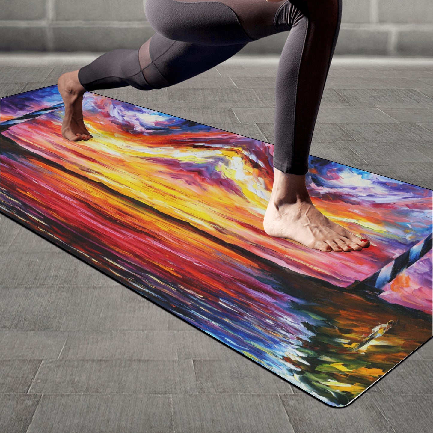 Rubber Yoga Mat Afremov LIGHTHOUSE AND WIND