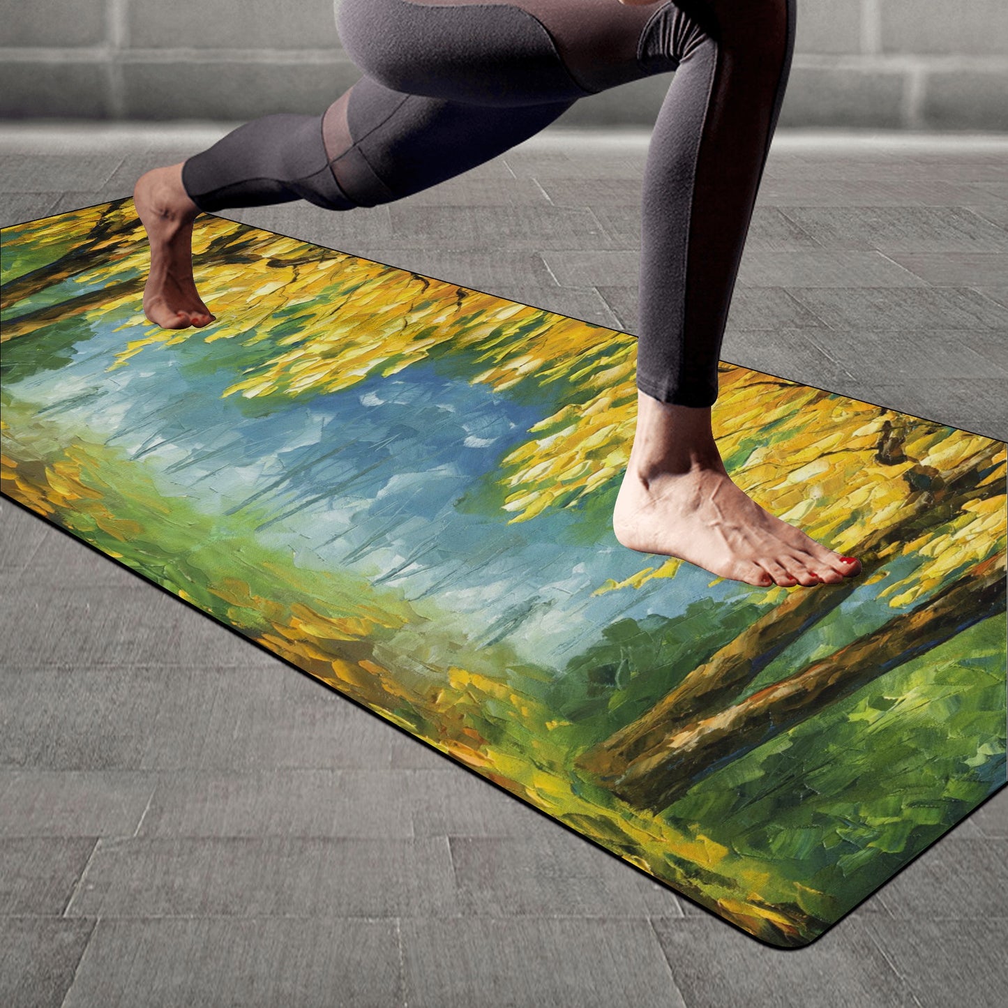 Rubber Yoga Mat Afremov THE LEAVES THAT NEVER FALL