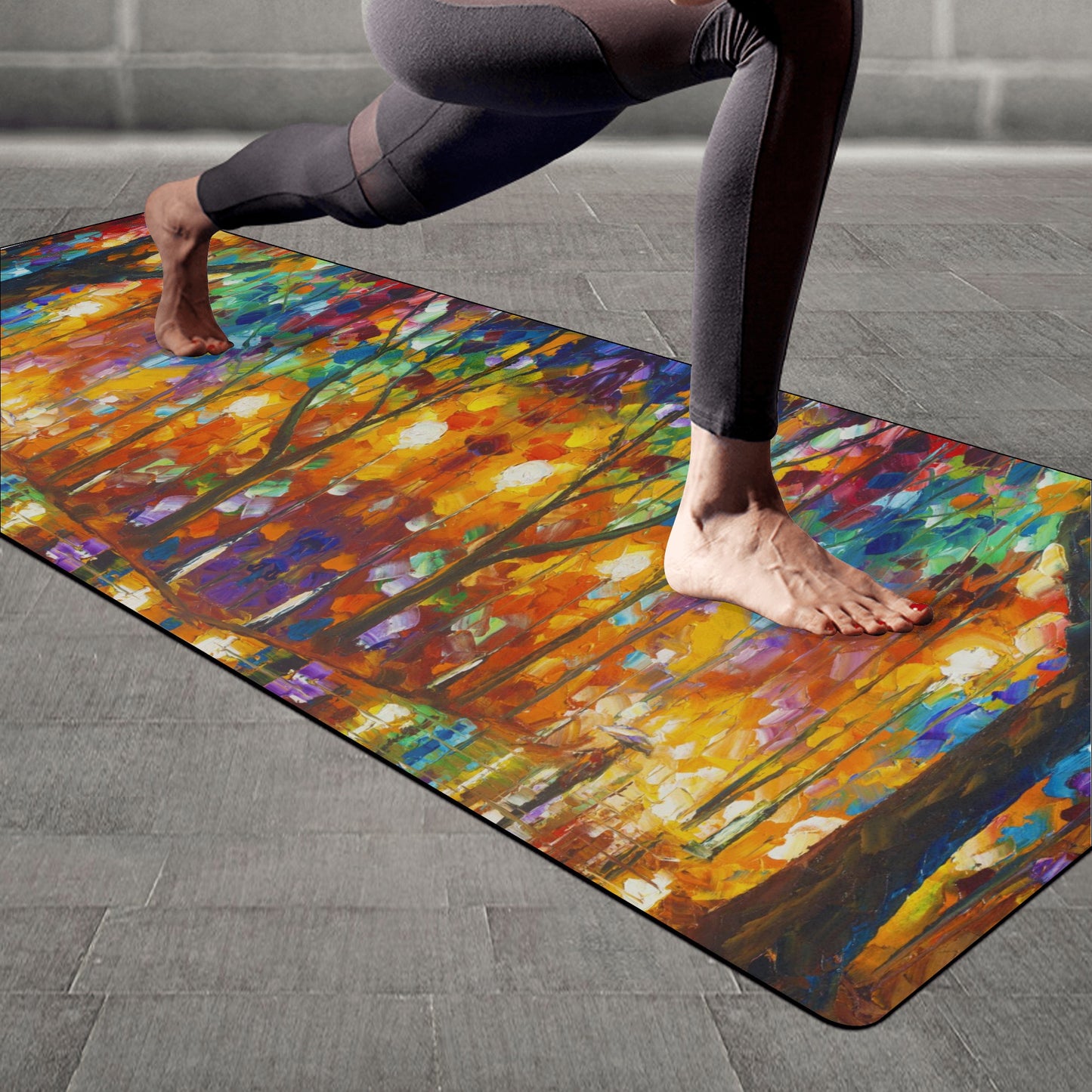 Rubber Yoga Mat Afremov CHILLING MEMORIES