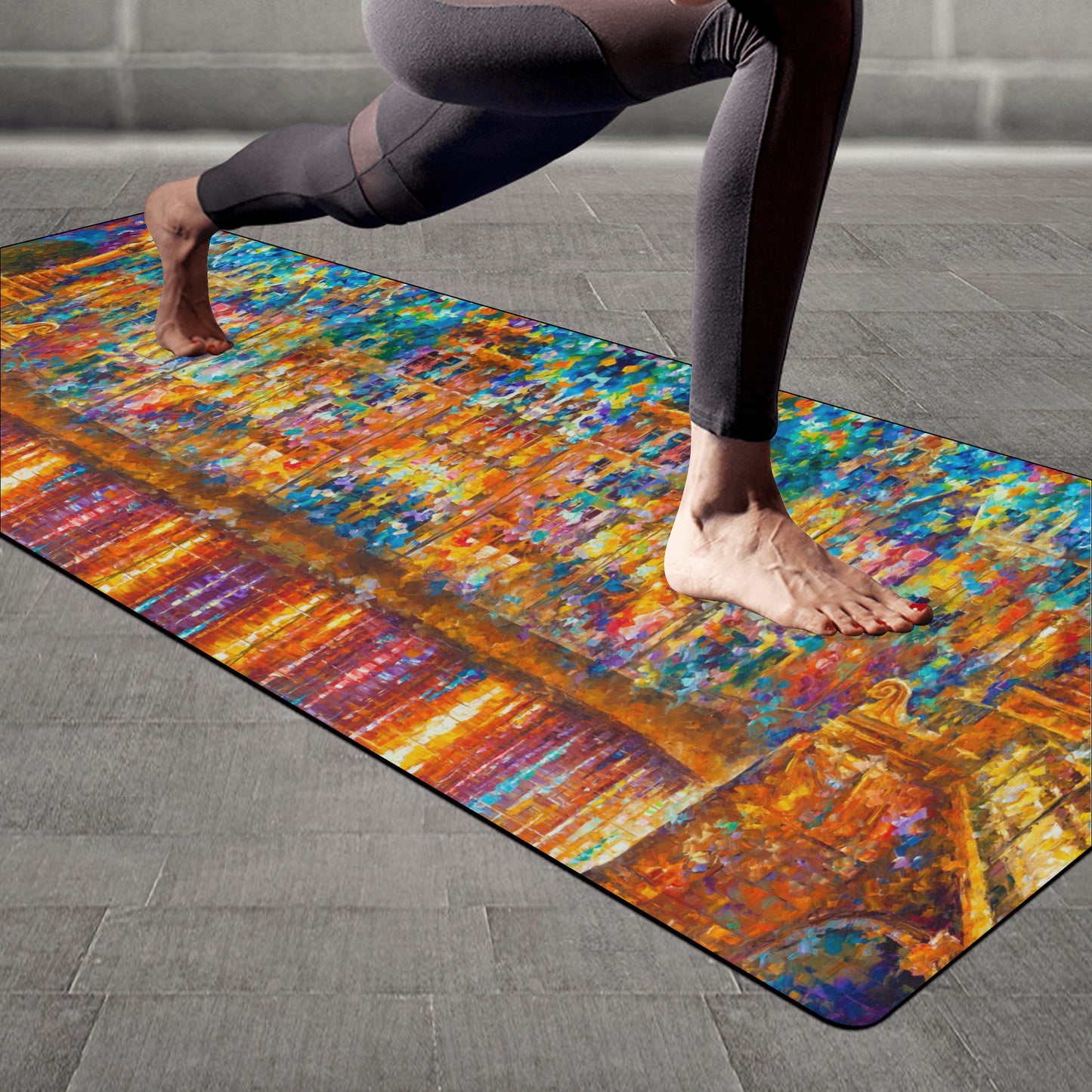 Rubber Yoga Mat Afremov BEAUTIFUL NIGHT