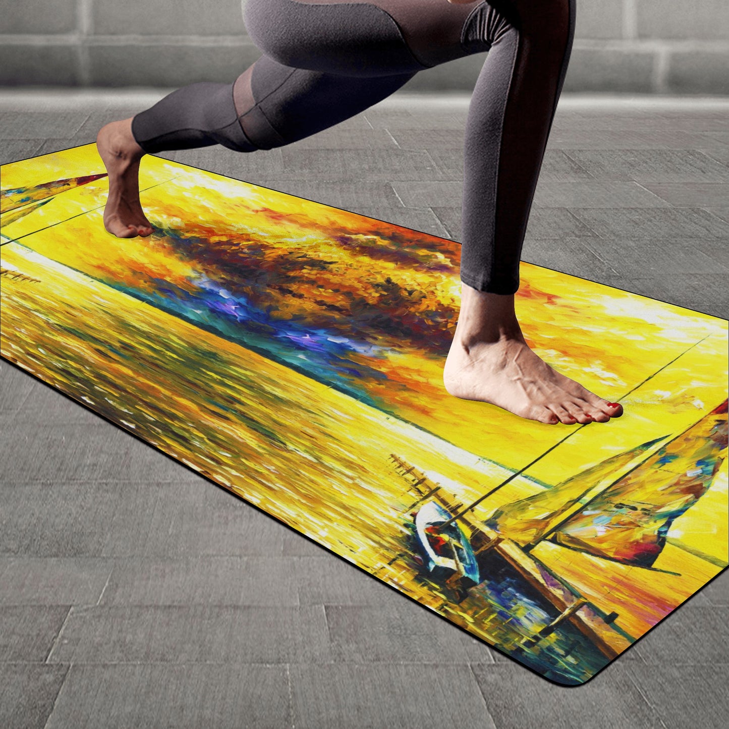 Rubber Yoga Mat Afremov SAILING AWAY