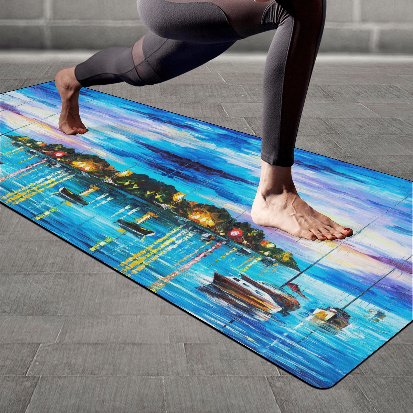 Rubber Yoga Mat Afremov MYSTERY OF THE NIGHT SKY