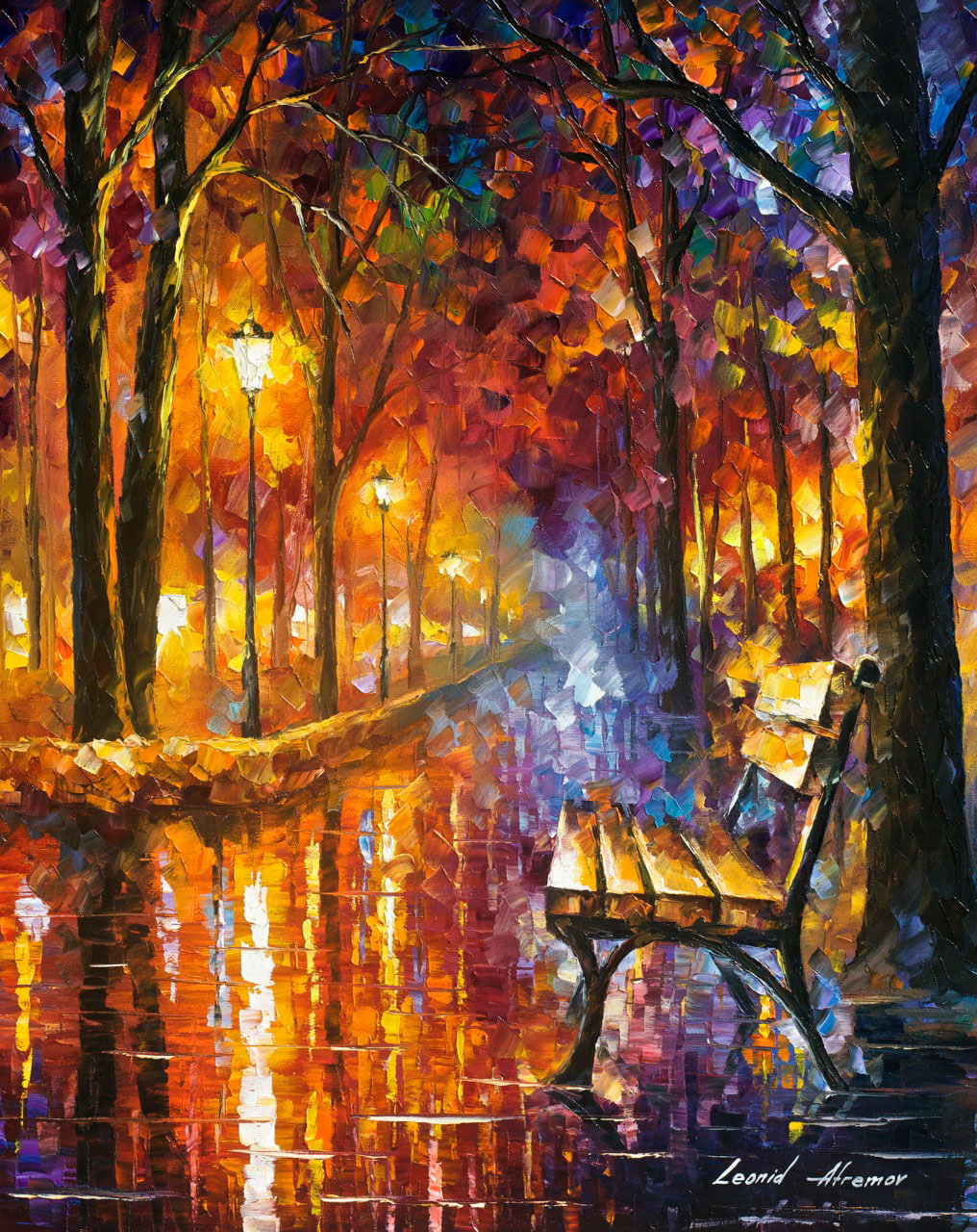 Leonid Afremov  LONELINESS OF PASSION Puzzle Painting
