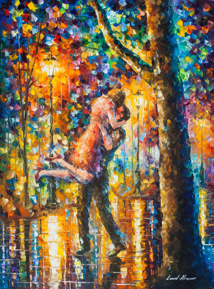 Leonid Afremov JUMP KISS   Puzzle Painting
