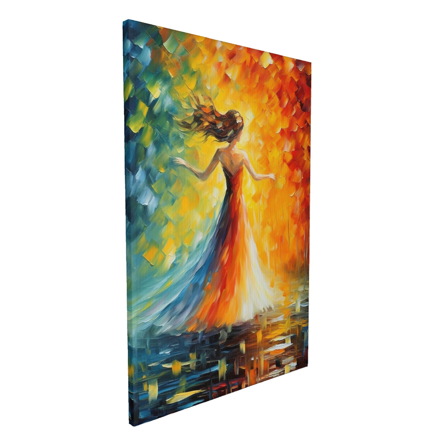 Dancing Lady AI by Leonid Afremov Canvas Painting 16x24in