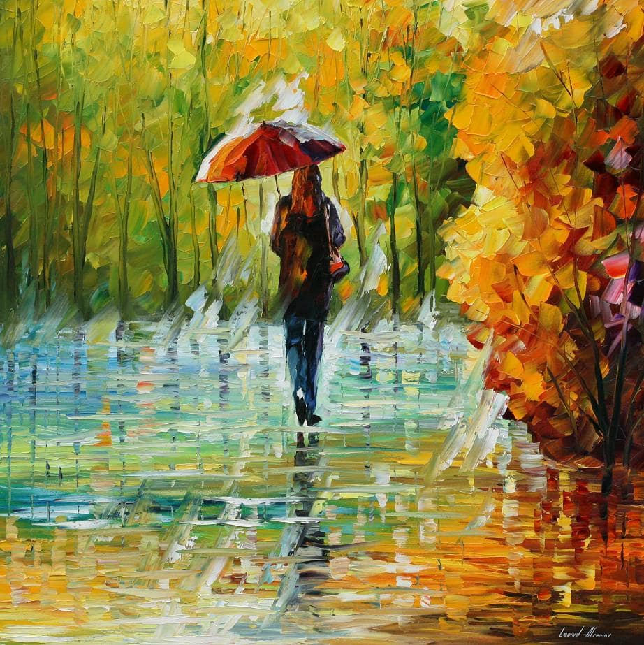 Leonid Afremov THE BEAUTY OF THE RAIN Paint By Numbers Full Kit