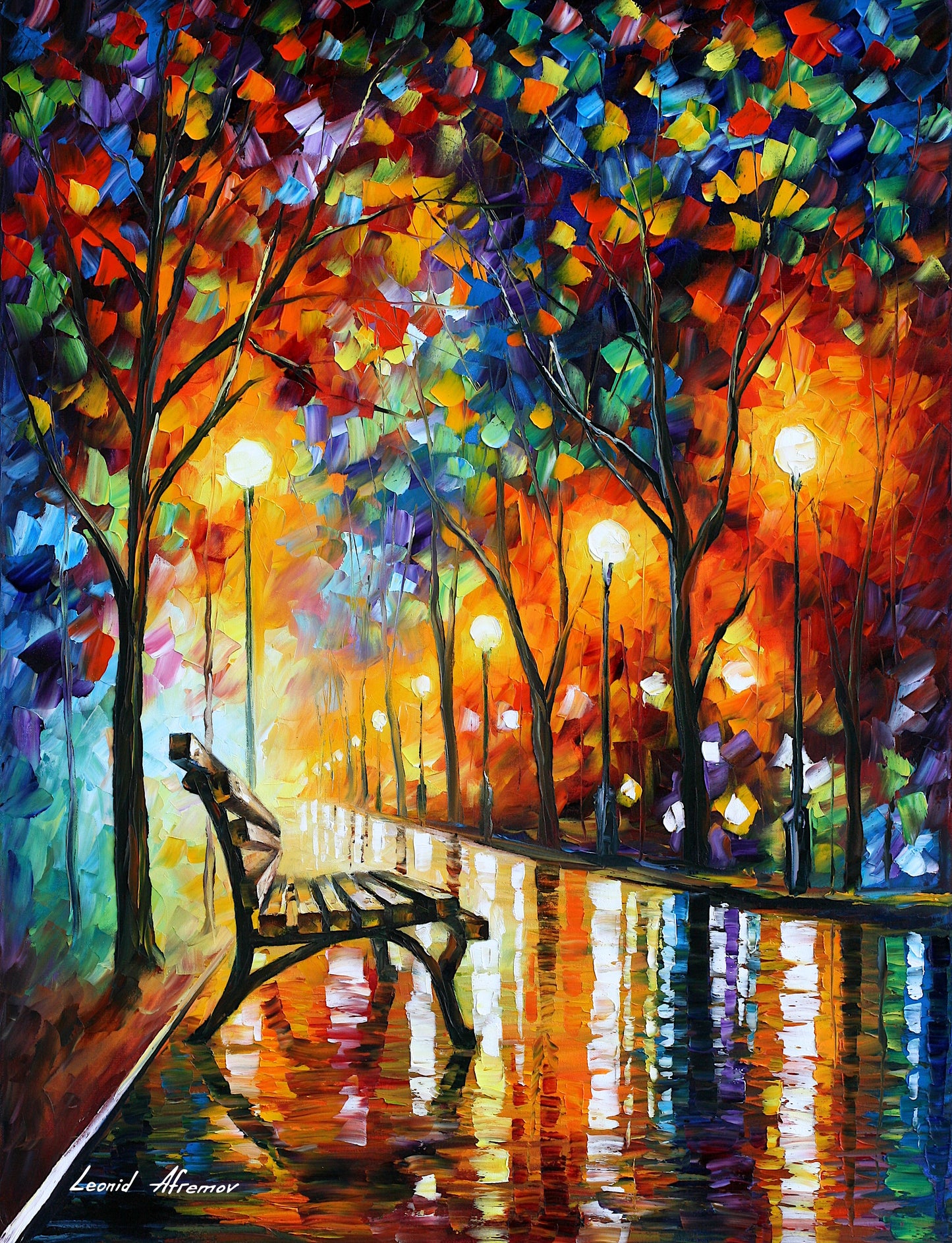 Leonid Afremov THE LONELINESS OF AUTUMN Paint By Numbers Full Kit