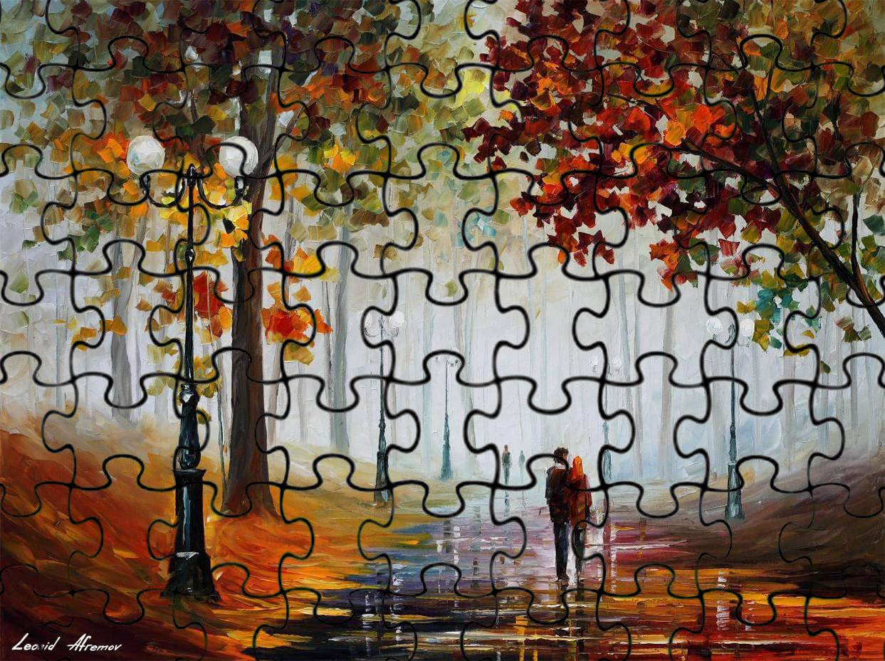 Leonid Afremov FOGGY MORNING Puzzle Painting