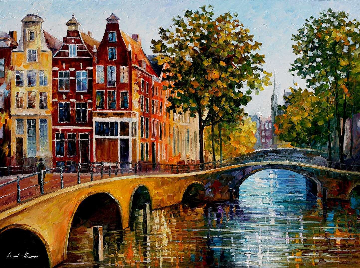 Leonid Afremov THE GATEWAY TO AMSTERDAM Puzzle Painting