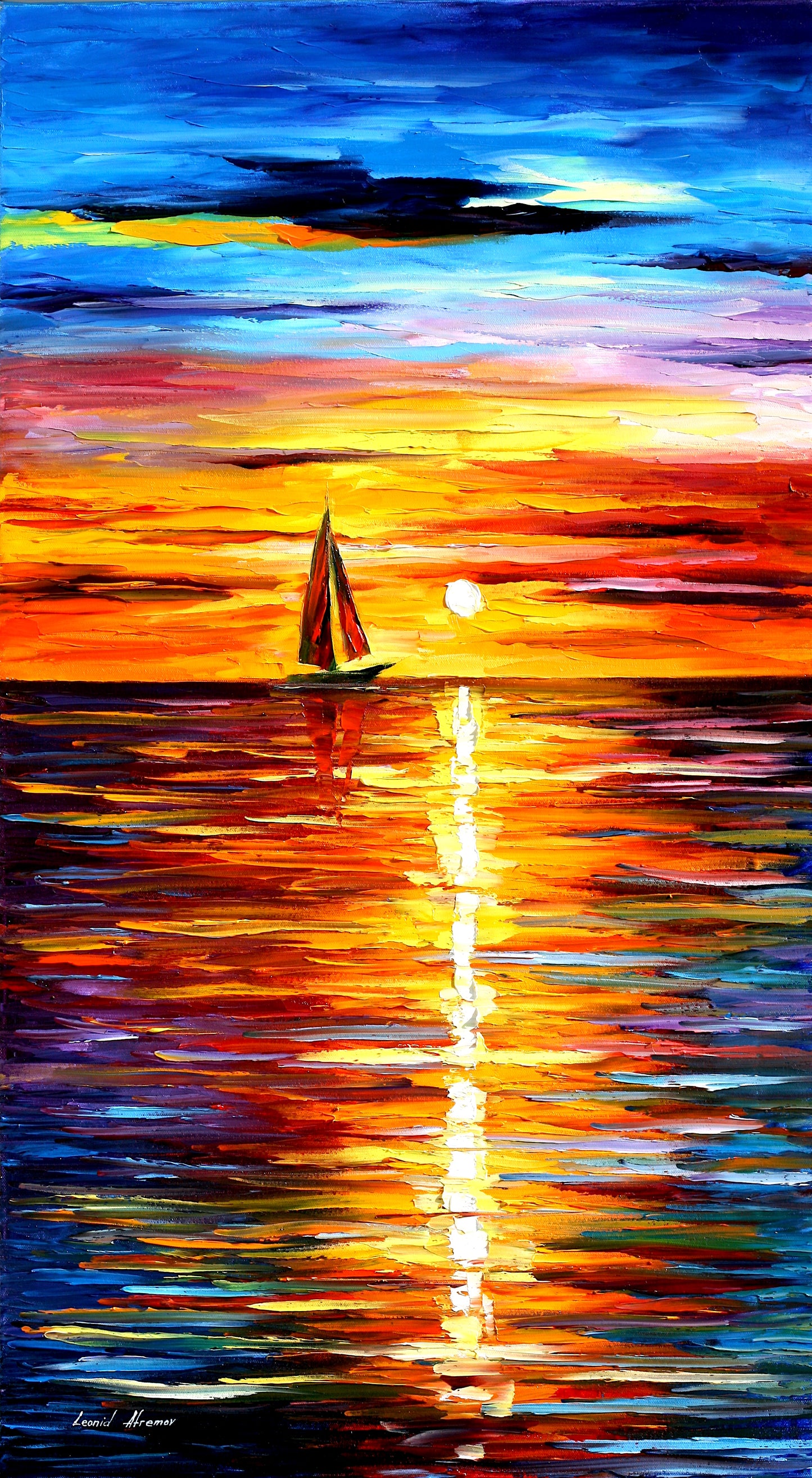 Leonid Afremov  SEA REFLECTIONS Paint By Numbers Full Kit