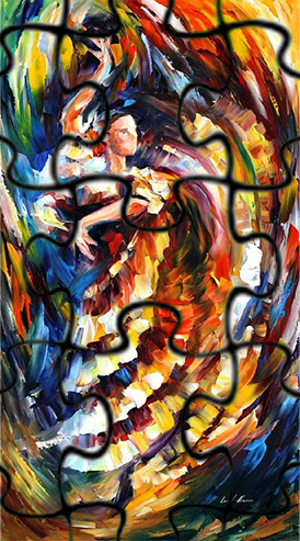 Leonid Afremov PASSIONATE  FLAMENCO Puzzle Painting