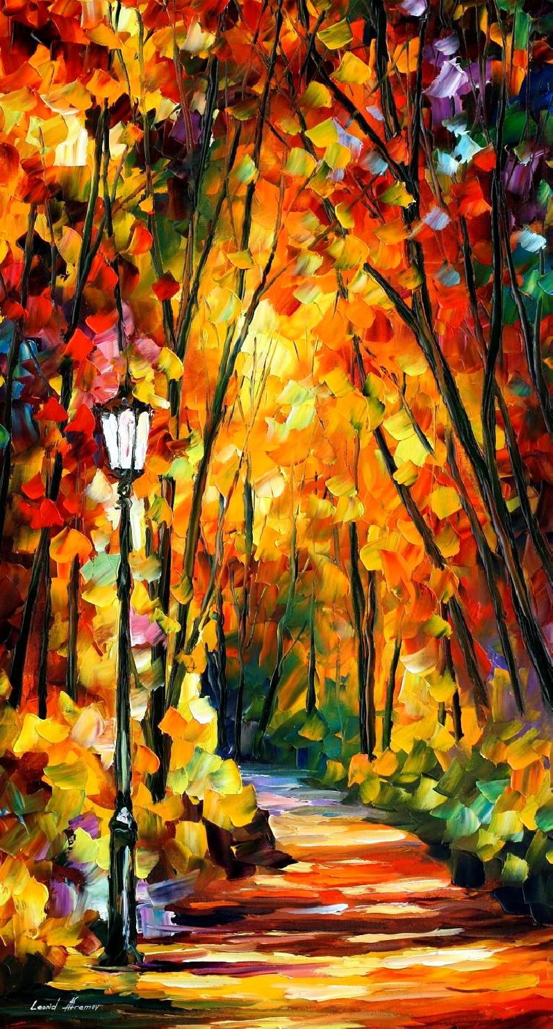 Leonid Afremov  LIGHT OF THE FOREST Paint By Numbers Full Kit