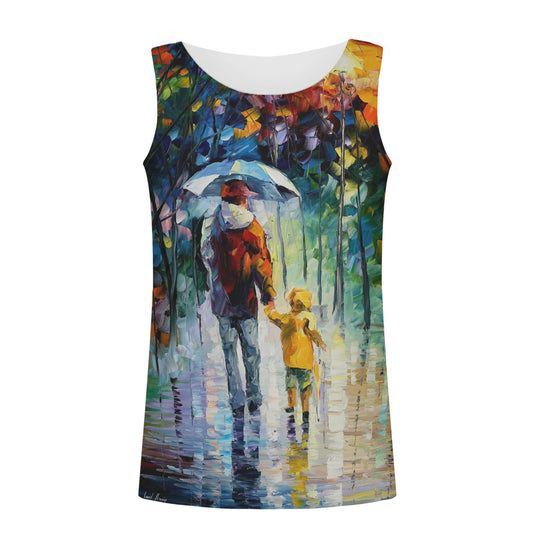RAINY WALK WITH DADDY Men's All Over Print Tank