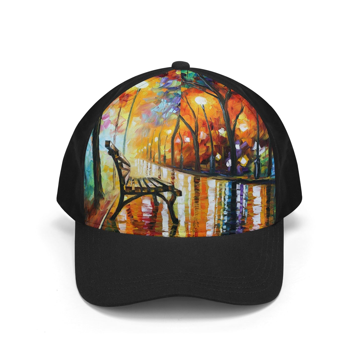 Front Printing Casual Baseball Caps Afremov  THE LONELINESS OF AUTUMN