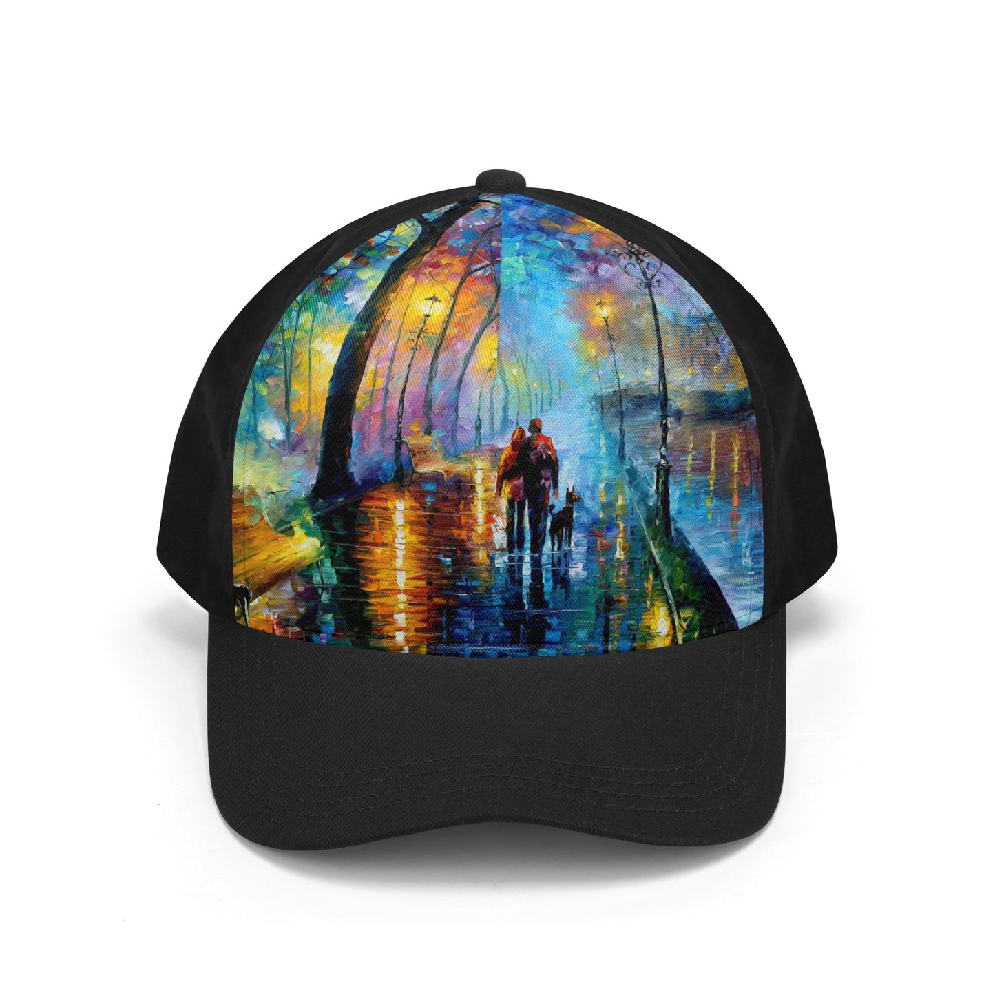 Front Printing Casual Baseball Caps Afremov Melody of the Night