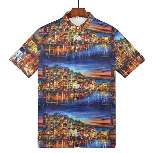 Women's All Over Print Polo Shirt Afremov Quiet Town