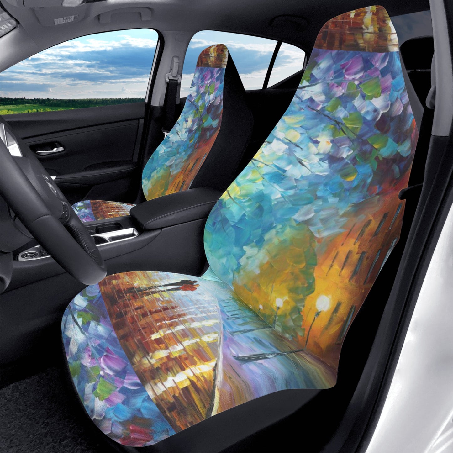 Car Seat Covers (2 Pcs) Afremov FRESHNESS OF COLD