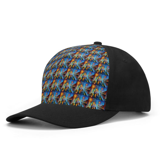 Front Printing Casual Baseball Caps Afremov Melody of The Night
