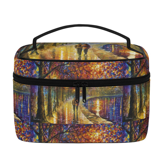 All Over Printing Leather Cosmetic Bag Afremov Spirits By the Lake