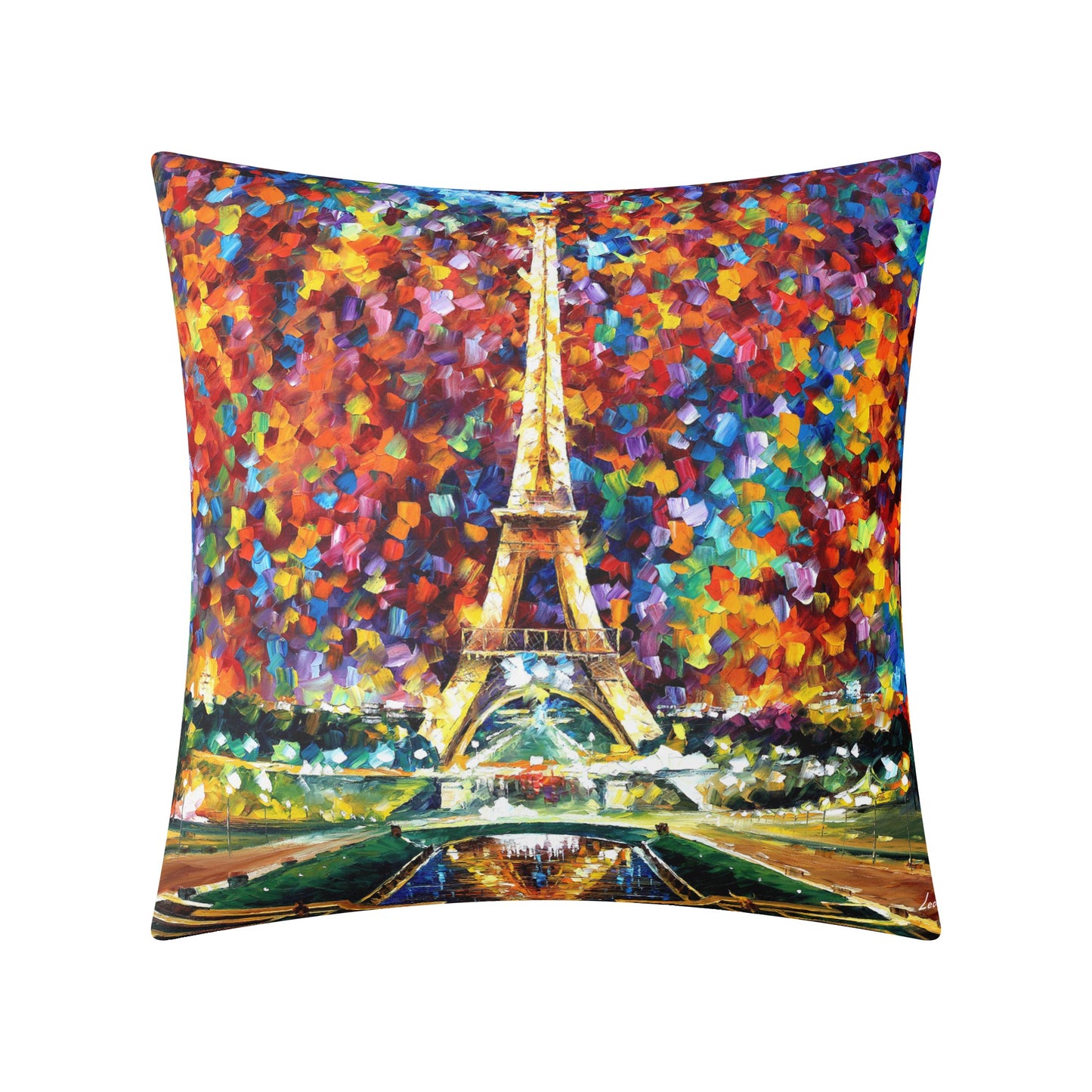 Double Side Printing Pillow Cover Afremov PARIS OF MY DREAM