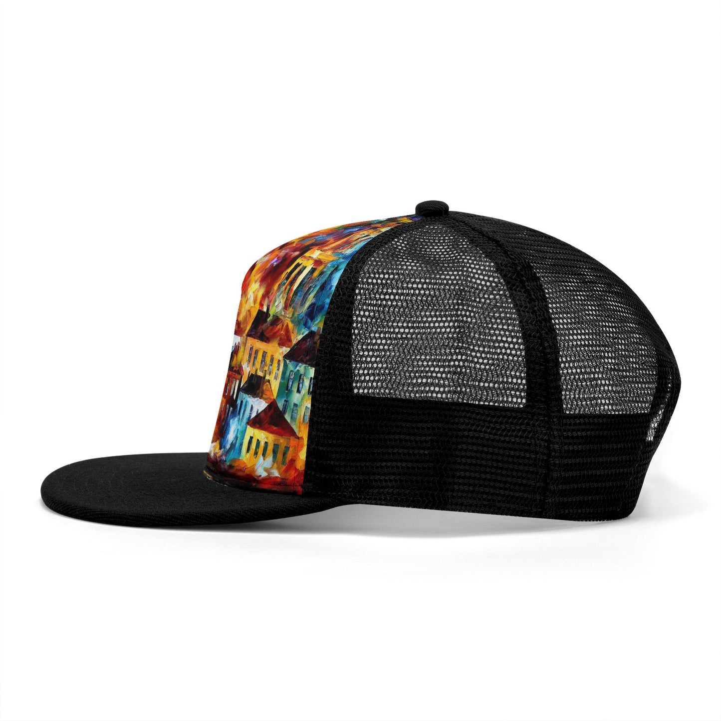Front Printing Mesh Hip-hop Hats Afremov NIGHT HARBOR
