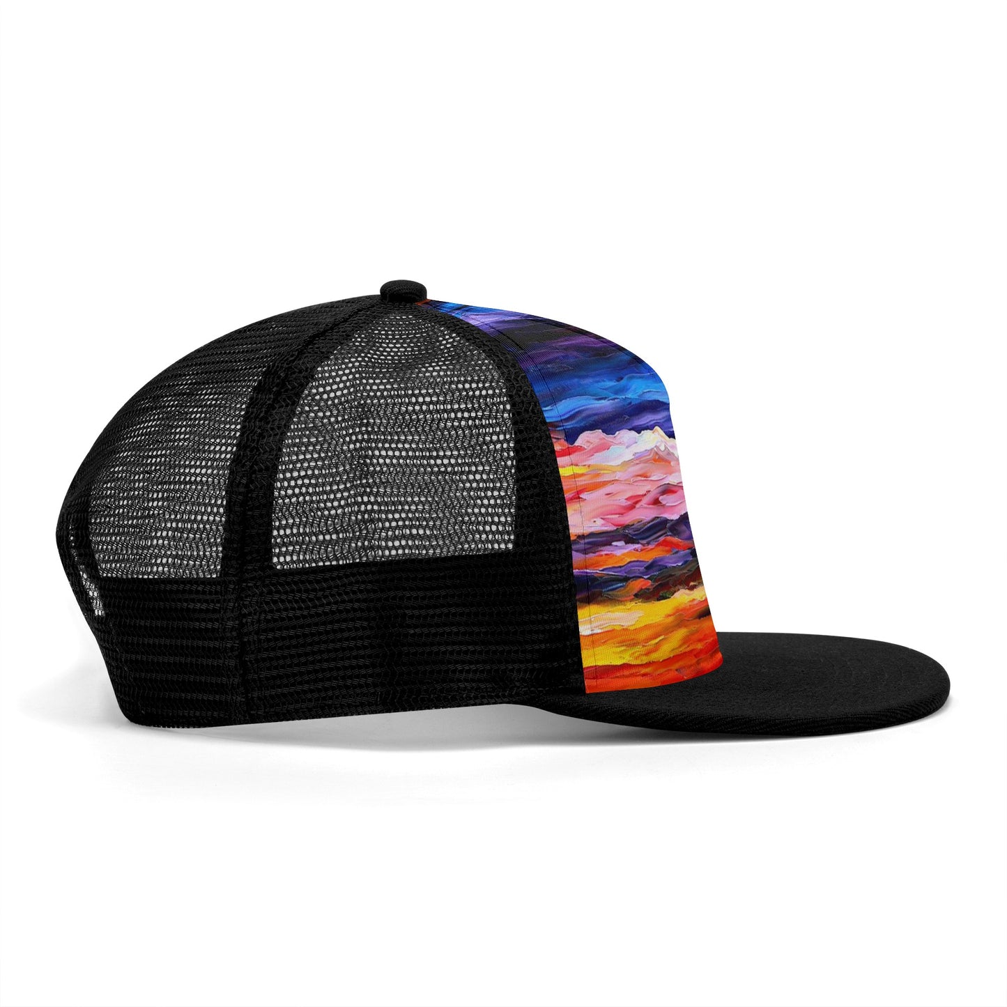 Front Printing Mesh Hip-hop Hats Afremov NIGHT SEA