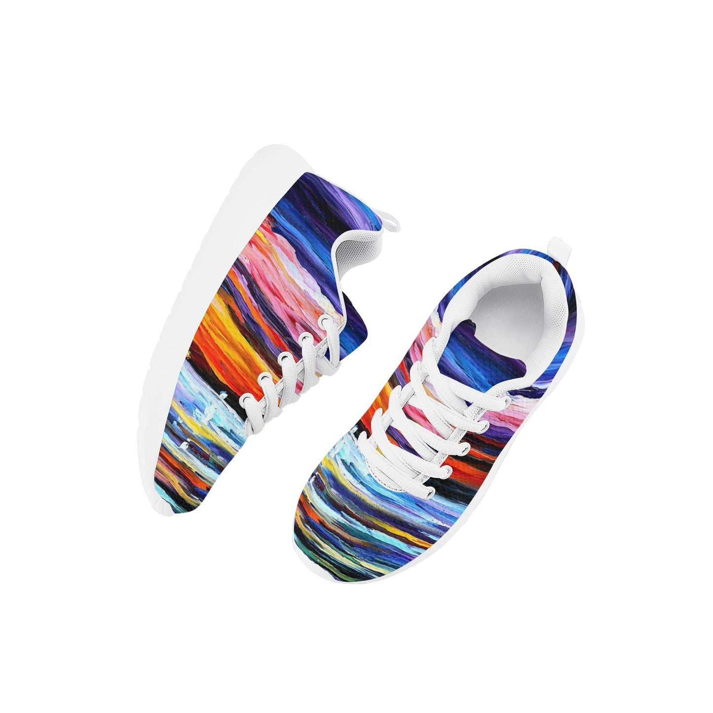 Kid's Lace Up Athletic Shoes Afremov NIGHT SEA