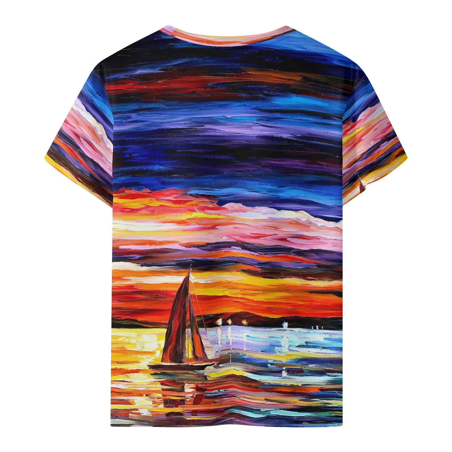 Kids All Over Print Short Sleeve T-Shirt Afremov NIGHT SEA