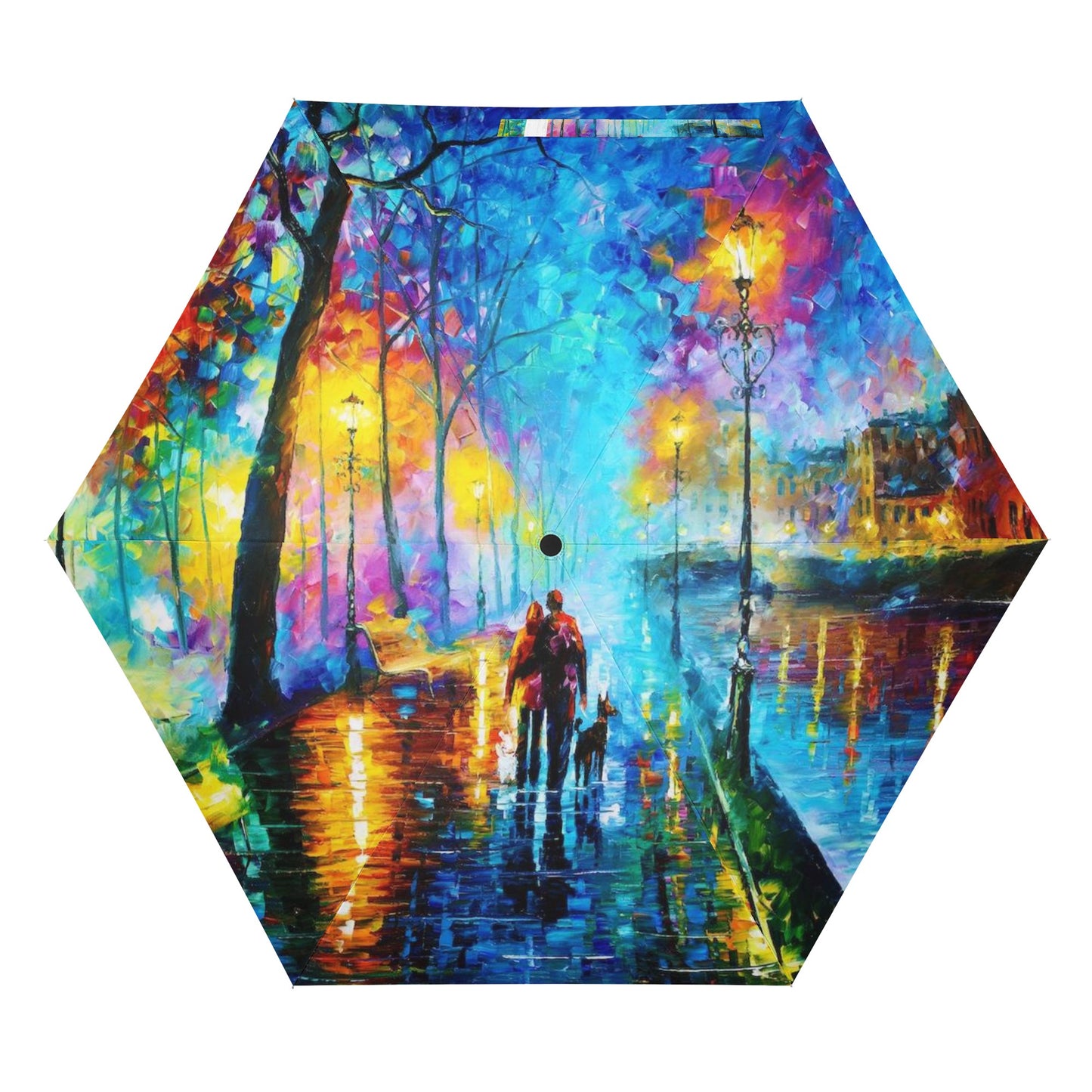 Fully Auto Open & Close Umbrella Printing Outside Afremov MELODY OF THE NIGHT