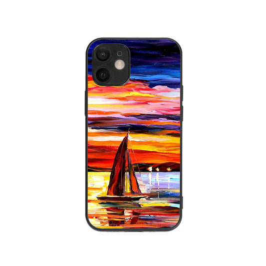 Customized iPhone12 mini Case Afremov NIGHT SEA