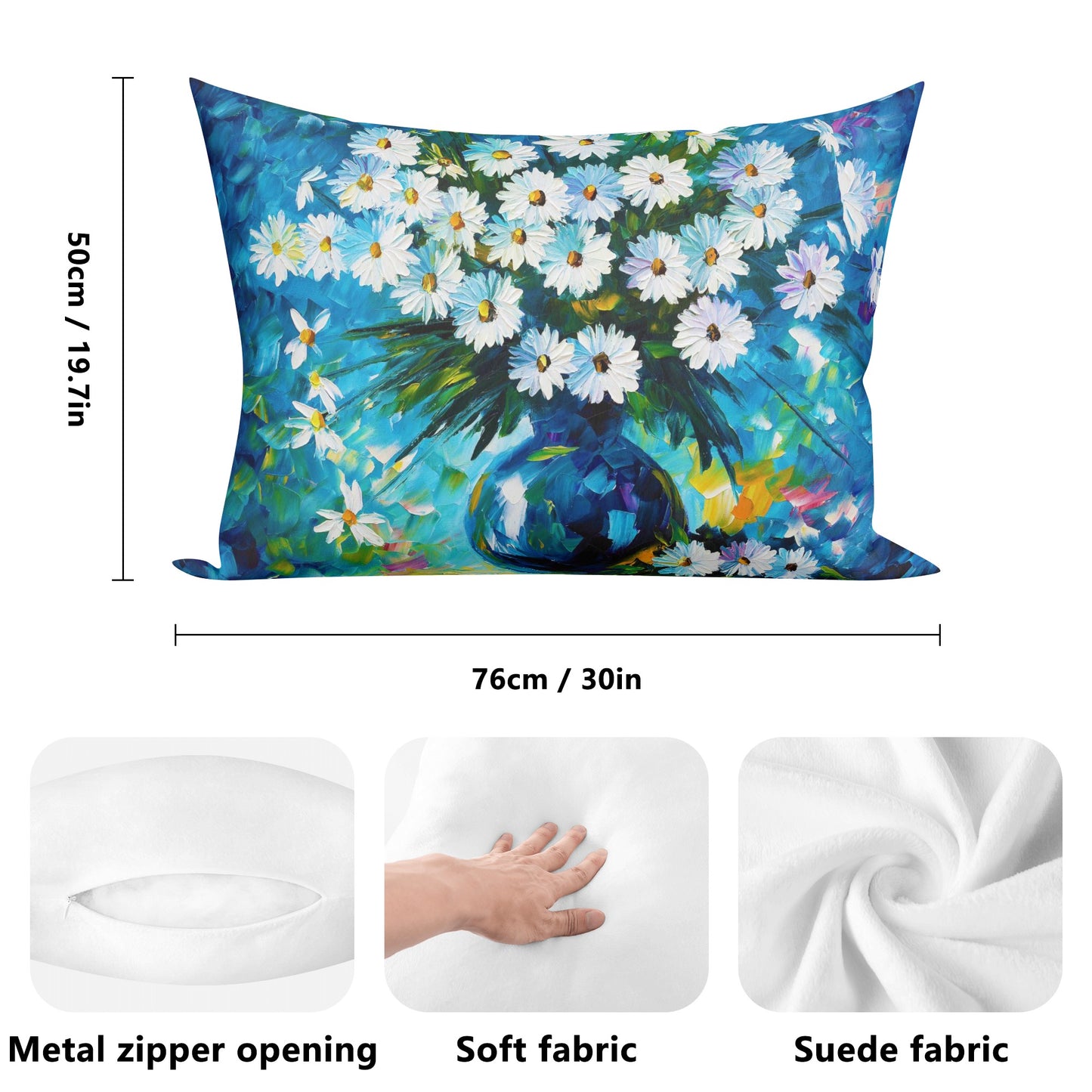 Double Side Printing Rectangular Pillow Cover Afremov RADIANCE