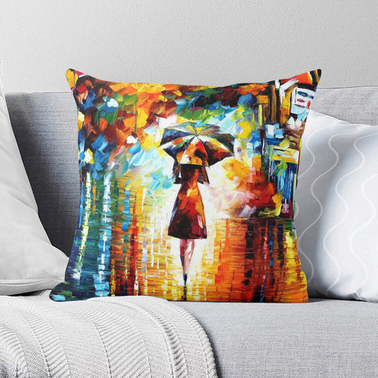 Double Side Printing Pillow Cover Afremov MYSTERIOUS RAIN PRINCESS