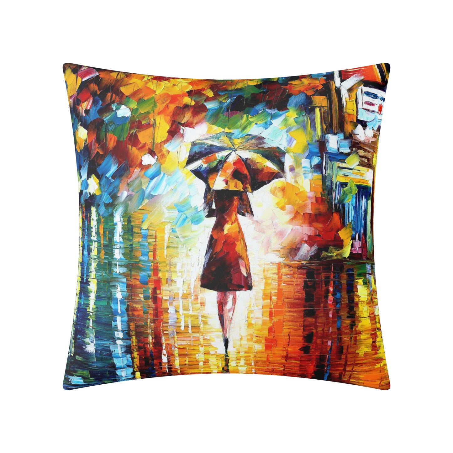 Double Side Printing Pillow Cover Afremov MYSTERIOUS RAIN PRINCESS