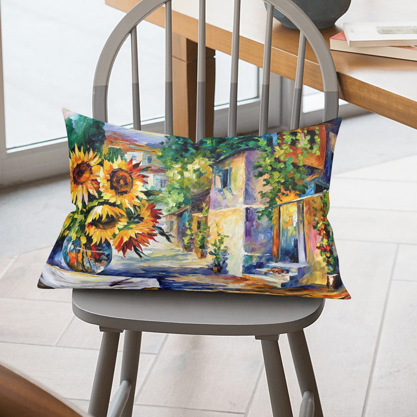 Double Side Printing Rectangular Pillow Cover Afremov GREEK NOON