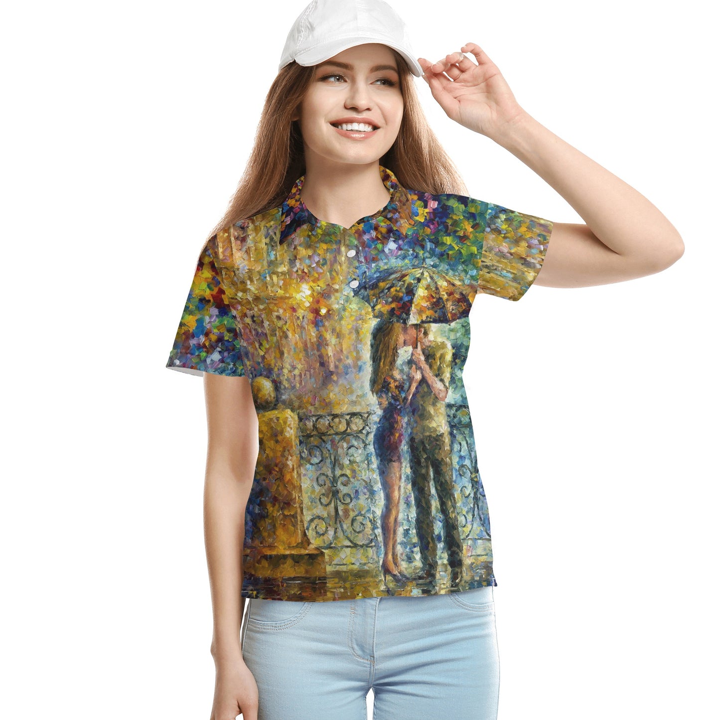 Womens All Over Print Polo Shirt @FanClub By AFREMOV.COM