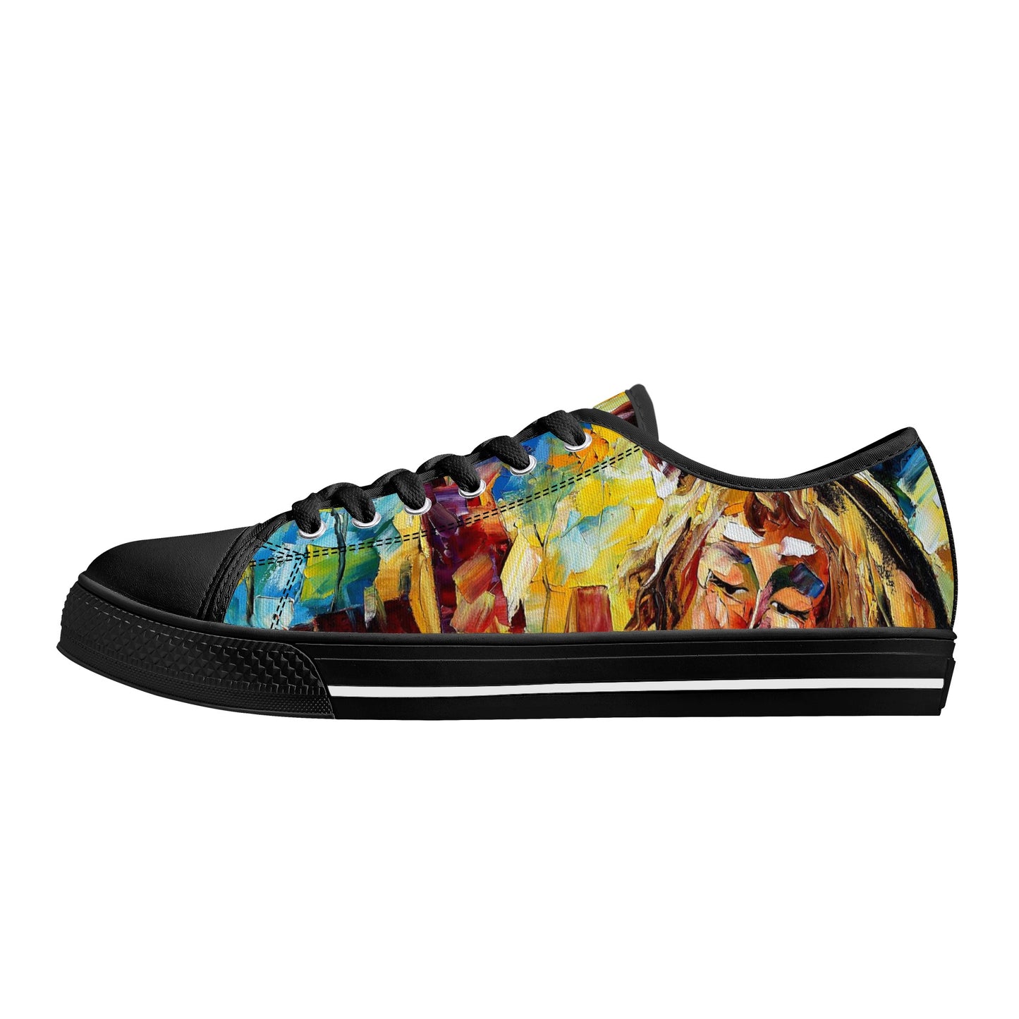 Womens Low Top Canvas Shoes With Customized Tongue @FanClub By AFREMOV.COM