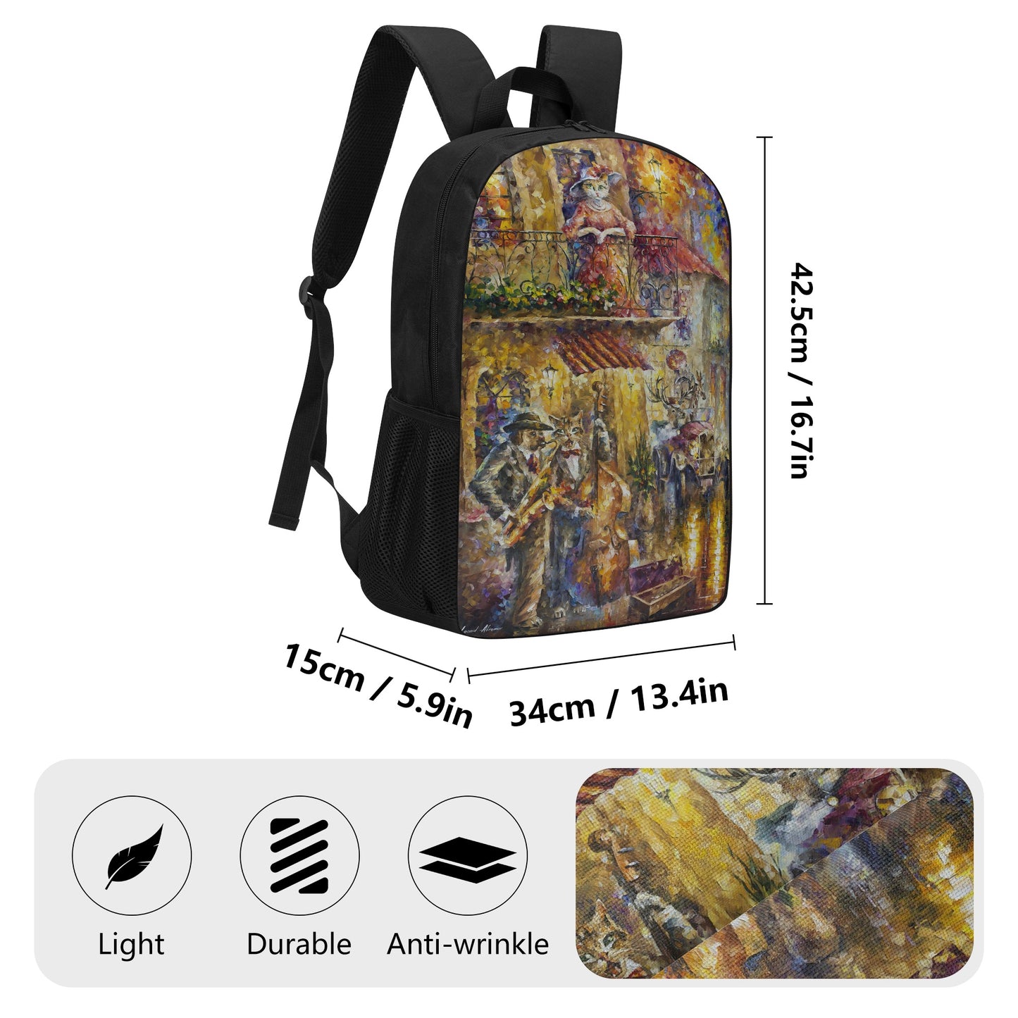 17 Inch School Backpack @FanClub By AFREMOV.COM