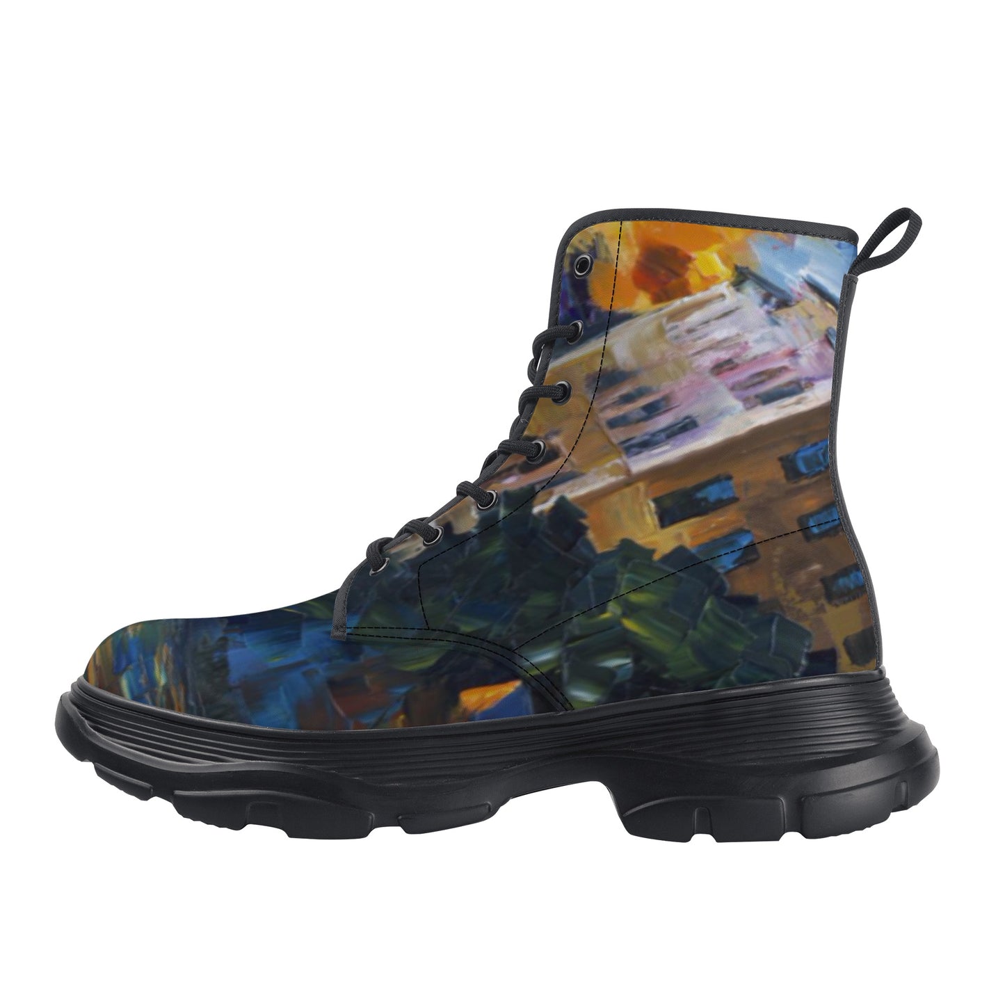 Mens Leather Chunky Boots @FanClub By AFREMOV.COM