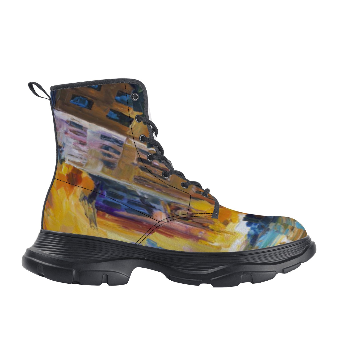 Mens Leather Chunky Boots @FanClub By AFREMOV.COM