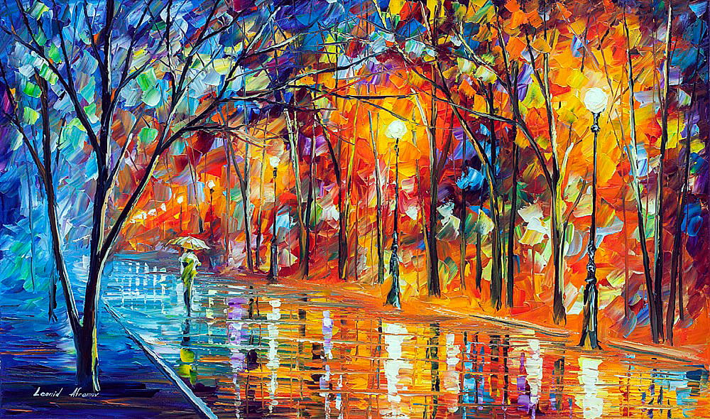 Leonid Afremov a MISTY NIGHT Paint By Numbers Full Kit