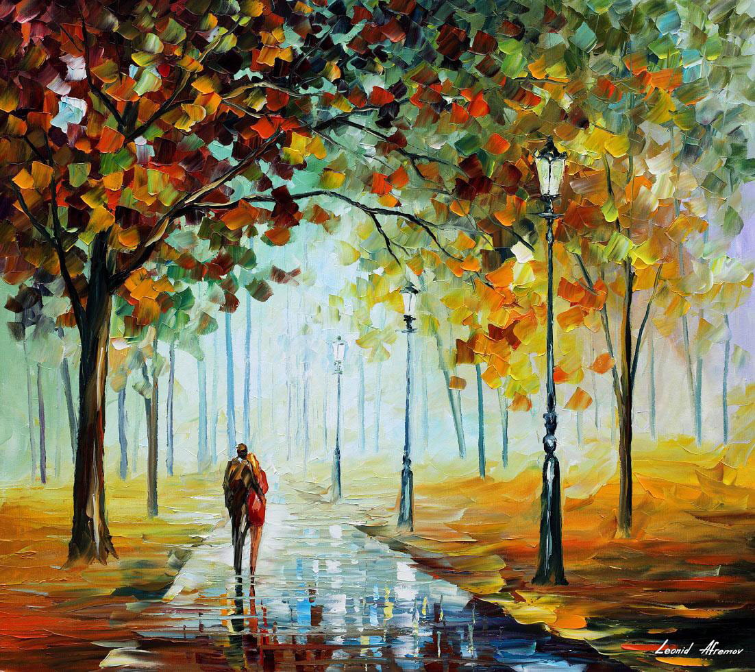 Leonid Afremov  a FALL LOVE Paint By Numbers Full Kit